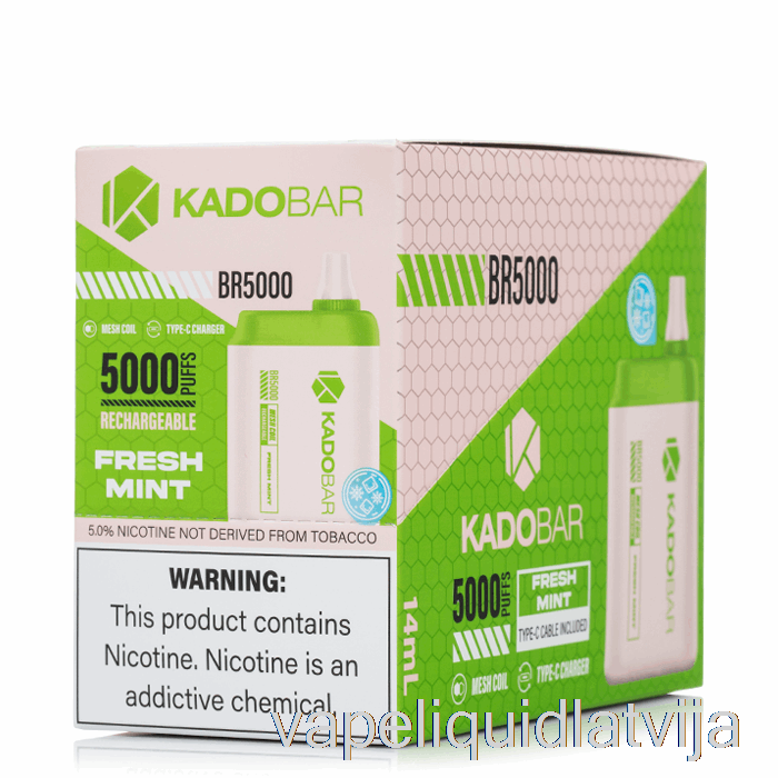 [5-pack] Kado Bar Br5000 Vienreizējās Lietošanas Vape šķidrums